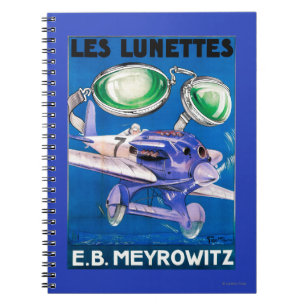 E.B. Meyrowitz Fliegerbrille-Werbung Notizblock