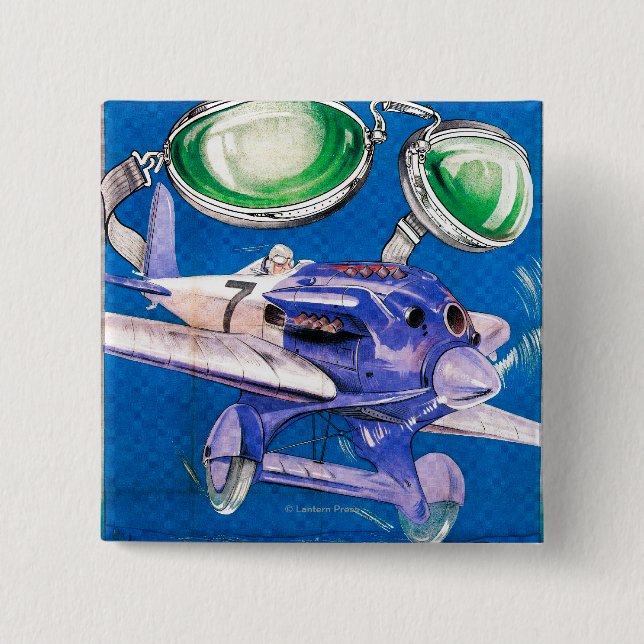 E.B. Meyrowitz Flugbrillen-Werbung Button (Vorderseite)