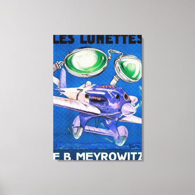 E.B. Meyrowitz Flying Goggles Advertisement Leinwanddruck (Vorderseite)
