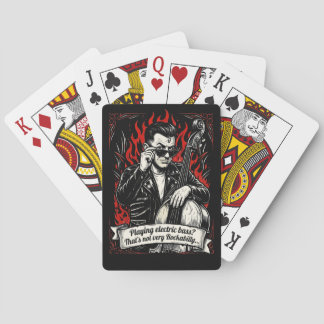E-Bass? Das ist nicht sehr Rockabilly. Spielkarten