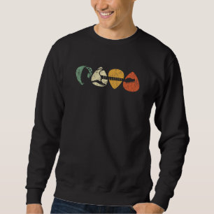 E-Bass-Gitarre-Pick für Gitarristen Gitarrespieler Sweatshirt