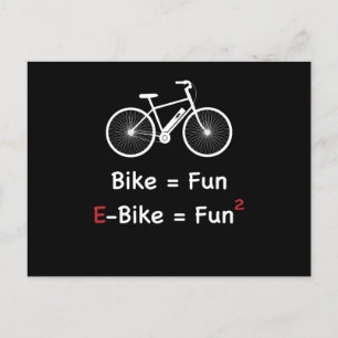 E-Bike Bike Fun Fahrrad Pedelec Electric Postkarte