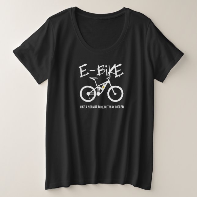 E-Bike Cooler als Bike-Design für E-Bike-Radfahrer Große Größe T-Shirt (Design vorne)
