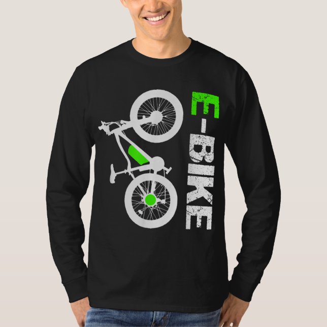 E-Bike - Cooles elektrisches Fahrradgeschenk T-Shirt (Vorderseite)