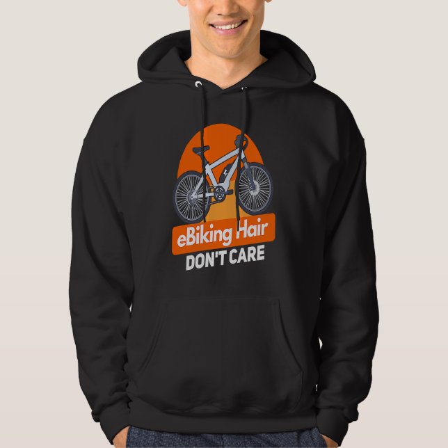 E Bike   E Biking Saying Humor E Biker Hoodie (Vorderseite)