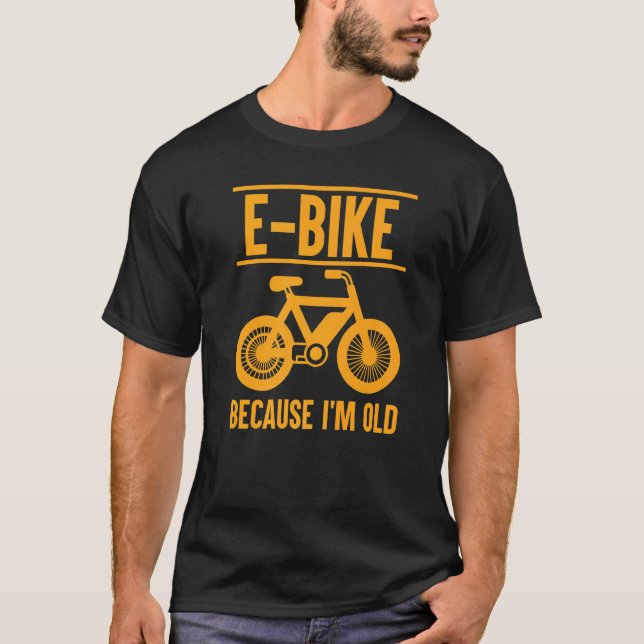 E Bike Electric Bicycle Pedelec T-Shirt (Vorderseite)
