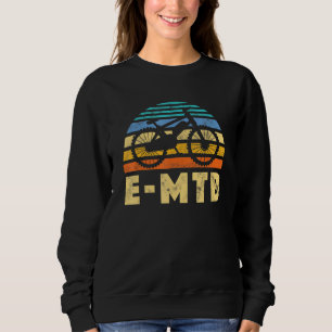 E Bike Elektrisches Bike E Bicycle Retro Vintag E Sweatshirt