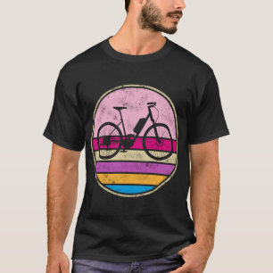 E-Bike Elektrisches Bike E-Bicycle Retro Vintag E- T-Shirt