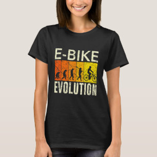 E Bike Evolution Affe Menschliches Entwicklungsrad T-Shirt