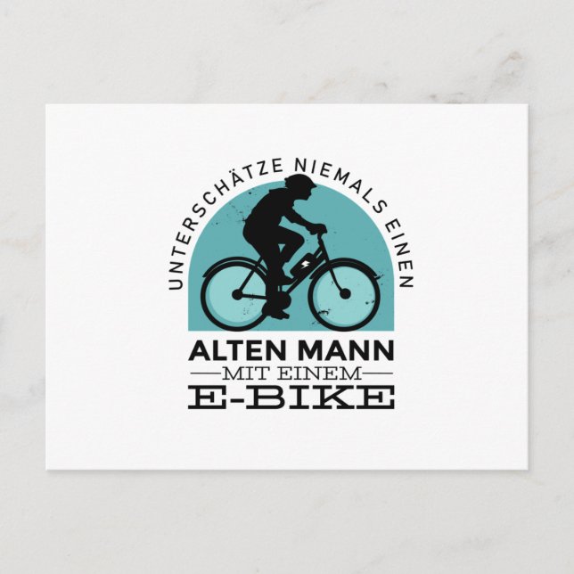 E-Bike Postkarte (Vorderseite)