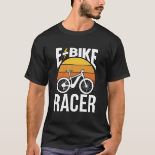 E-Bike-Rennfahrer Radfahrer Radfahren Reiter Elekt T-Shirt