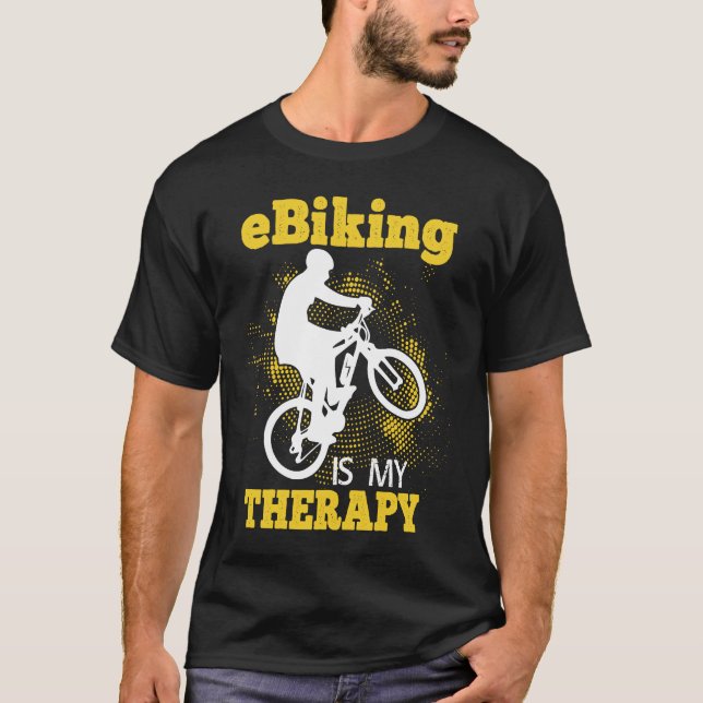 E Bike    Riding E Bikes E Biker E Biking T-Shirt (Vorderseite)