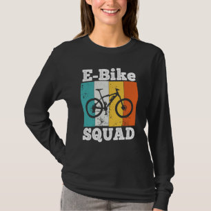E Bike Squad E-Bike-Team E-Biken Retro E-Bike T-Shirt