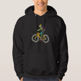 E-Bike-Strichmännchen Hoodie