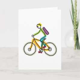 E-Bike-Strichmännchen Karte