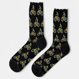 E-Bike-Strichmännchen Socken
