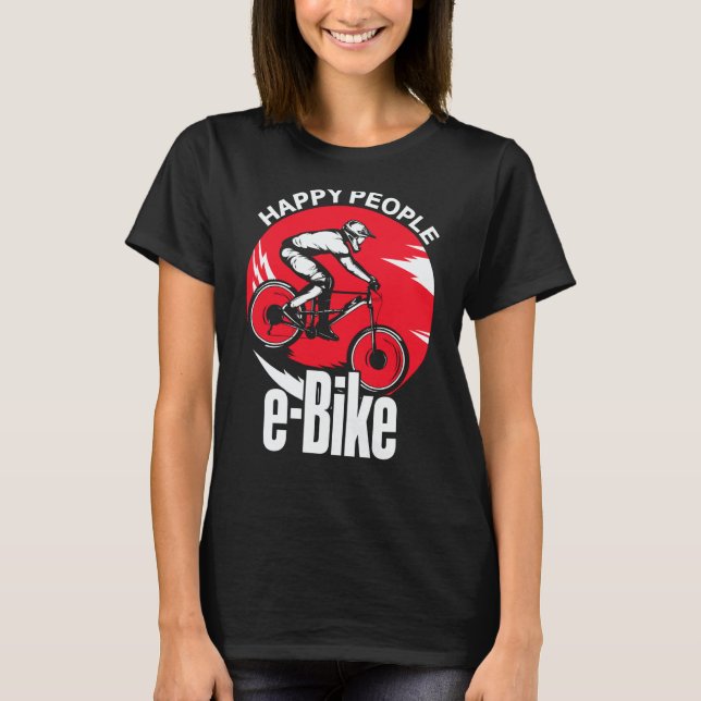 E Biker  E Bike Saying I Love E Biking T-Shirt (Vorderseite)