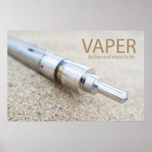 E-cig und Dämpfung Poster