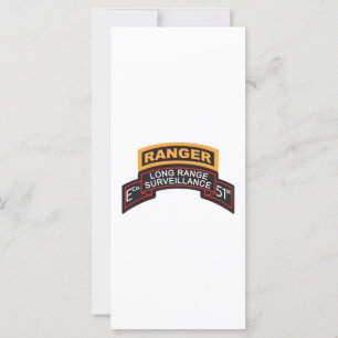 E Co 51. Infanterie LRS Scroll, Ranger Tab
