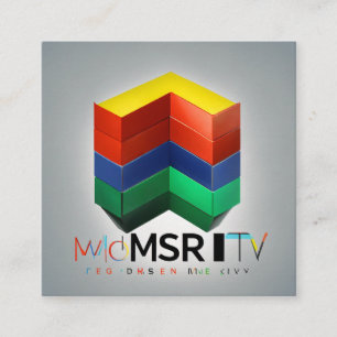 E-Commerce Business Developer Quadratische Visitenkarte