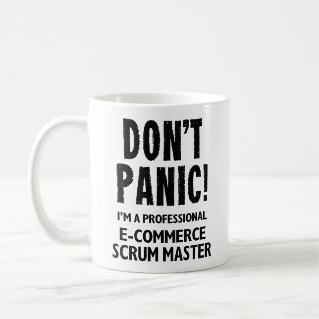 E Commerce Scrum Master Kaffeetasse (Links)