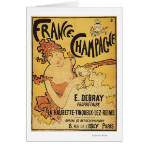 E. Debray Champagne Werbeplakat