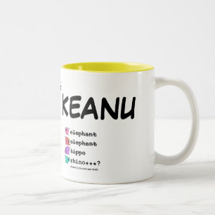 e.e.h.r…? Keanu rechtshändige Tasse