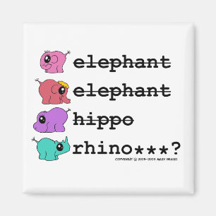 e.e.h.r…? Logomagnet Magnet