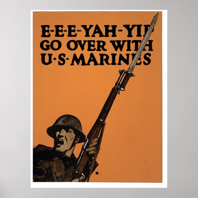 E-E-YAH-YIP, U.S. Marines Poster (Vorne)