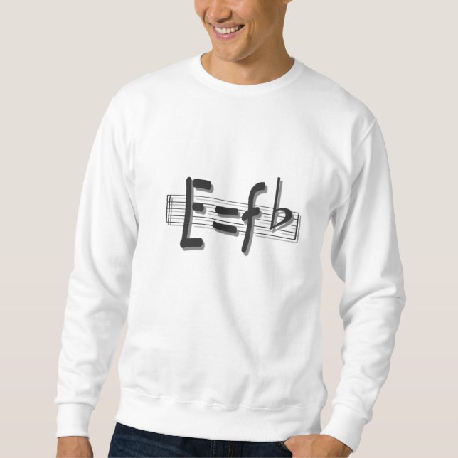 E entspricht F flachen E equqls Mc2 Sweatshirt (Vorderseite)