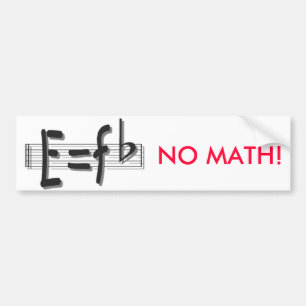 e eq F flacher Autoaufkleber kein Mathe