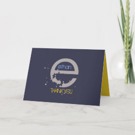 E Erste Sammlung Bar Mitzvah Dankeschön Karte