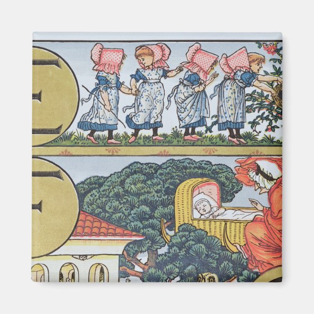 E-F aus einem Alphabet auf der Grundlage des Kinde Magnet (Vorne)