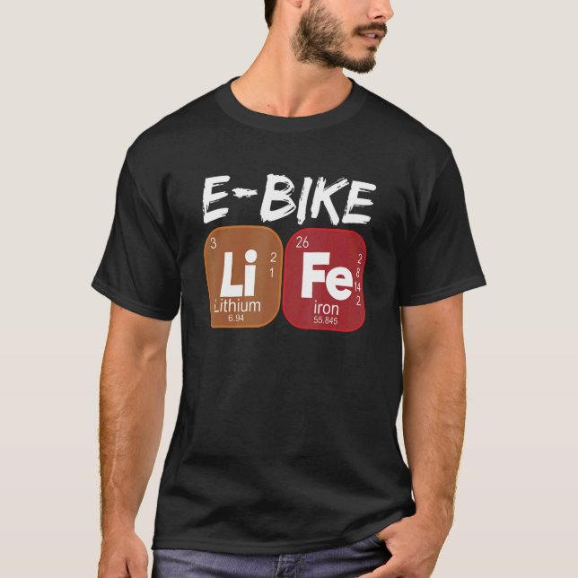 E Fahrräder Lebensdauer Periodische Power Elektrof T-Shirt (Vorderseite)