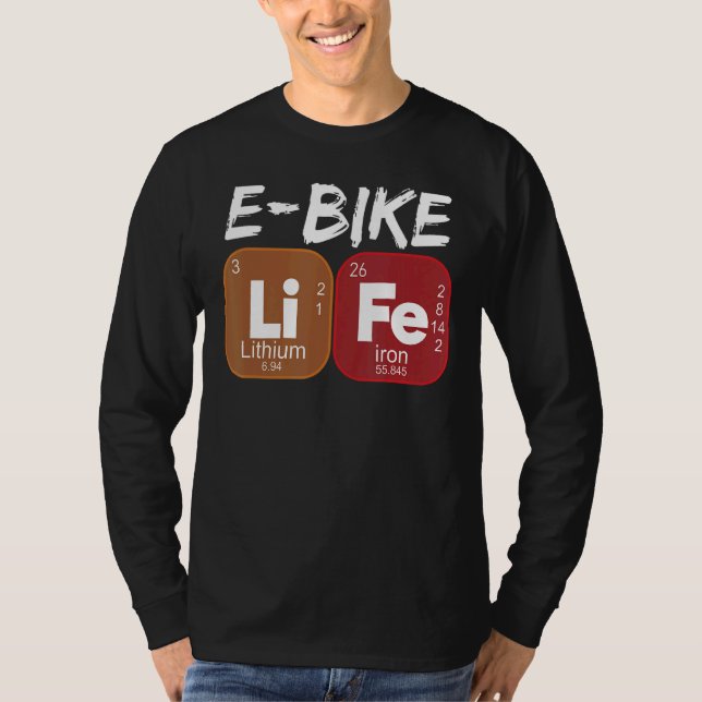 E Fahrräder Lebensdauer Periodische Power Elektrof T-Shirt (Vorderseite)