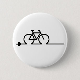 E fiets oplaadpunt lader symbool. Akkulator Button