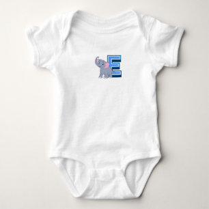E für Elefant  Baby Strampler