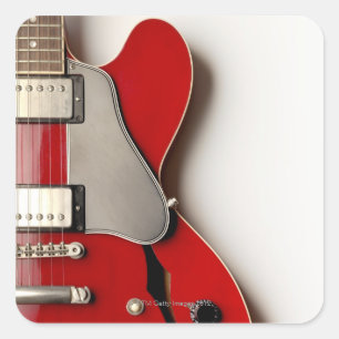 E-Gitarre 12 Quadratischer Aufkleber