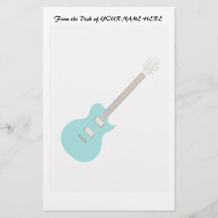 E-Gitarre aquamarin.png Briefpapier