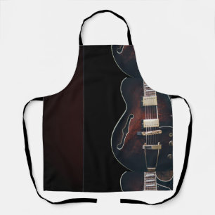 E-Gitarre auf Schwarz Schürze