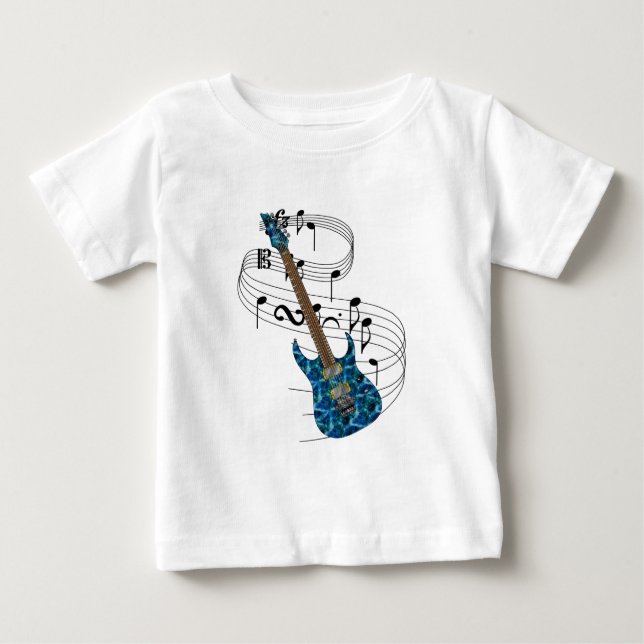 E-Gitarre Baby T-shirt (Vorderseite)