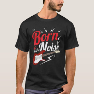 E-Gitarre Cooler Gitarrist Gitarrespieler 4 T-Shirt