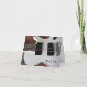 E-Gitarre danken Ihnen Dankeskarte