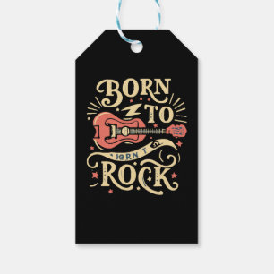 E-Gitarre für Rockmusik geboren Geschenkanhänger