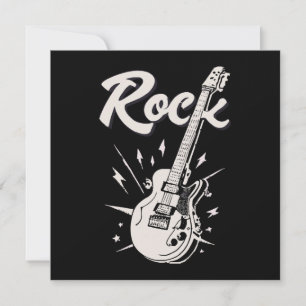 E-Gitarre mit Rock-Wort