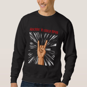 E-Gitarre Rock-Hard-Gitarrist Gitarre geboren in Sweatshirt
