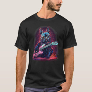 E-Gitarre Rockmusik Französische Bulldogge_1 T-Shirt