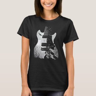 E-Gitarre Rockmusik Gitarrist T-Shirt