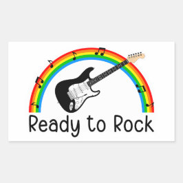 E-Gitarre Sticker 'Ready to Rock'