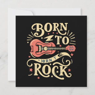 E-Gitarre zum Rocken geboren Einladung